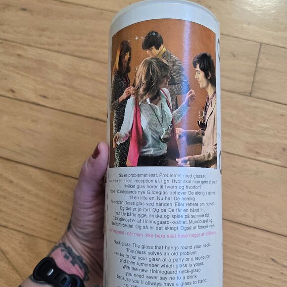 vintage 70's | HolmeGaard clear wine glass necklace - Picture 4 of 12